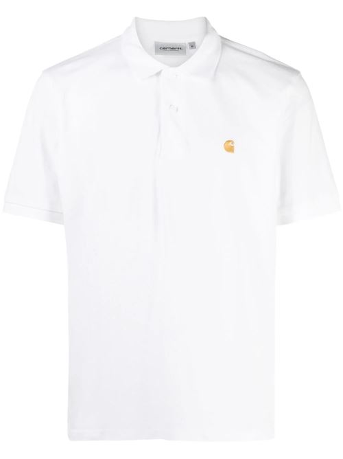 S/S Chase Pique Polo Carhartt WIP | I02380700RXXWHITE/GOLD